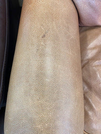 Vintage Brown Leather Three Seat Sofa