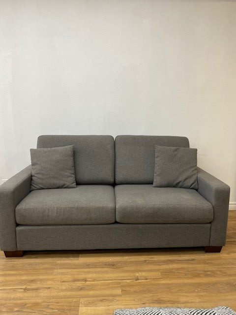 Grey Modern Loveseat Sofa