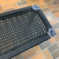 Agave 47-inch W Wooden & Rope Bench in Black