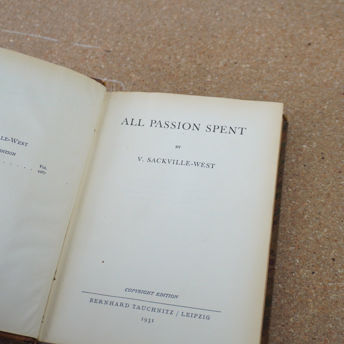 All Passion Spent by Vita Sackville-West 1931