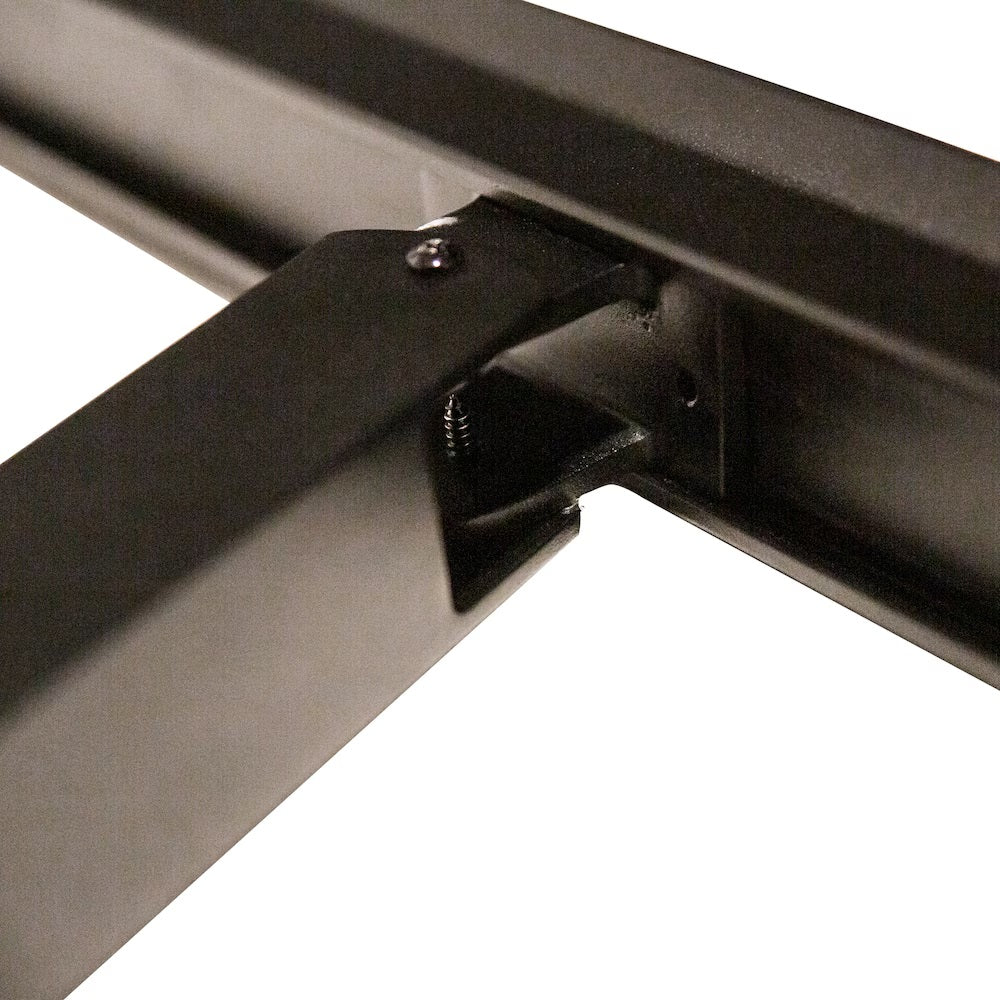 35x48-inch Aluminum Outdoor Stair Railing in Black