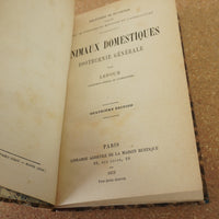 Animaux Domestiques, Zootechnie Générale 1873