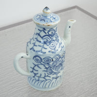 Anitque Chinese Blue and White Porcelain Liquor Warmer