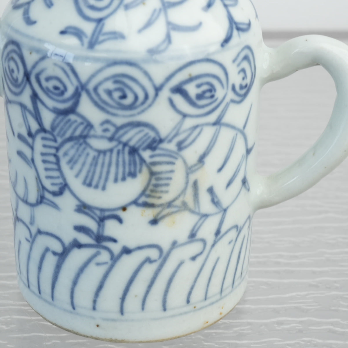 Anitque Chinese Blue and White Porcelain Liquor Warmer