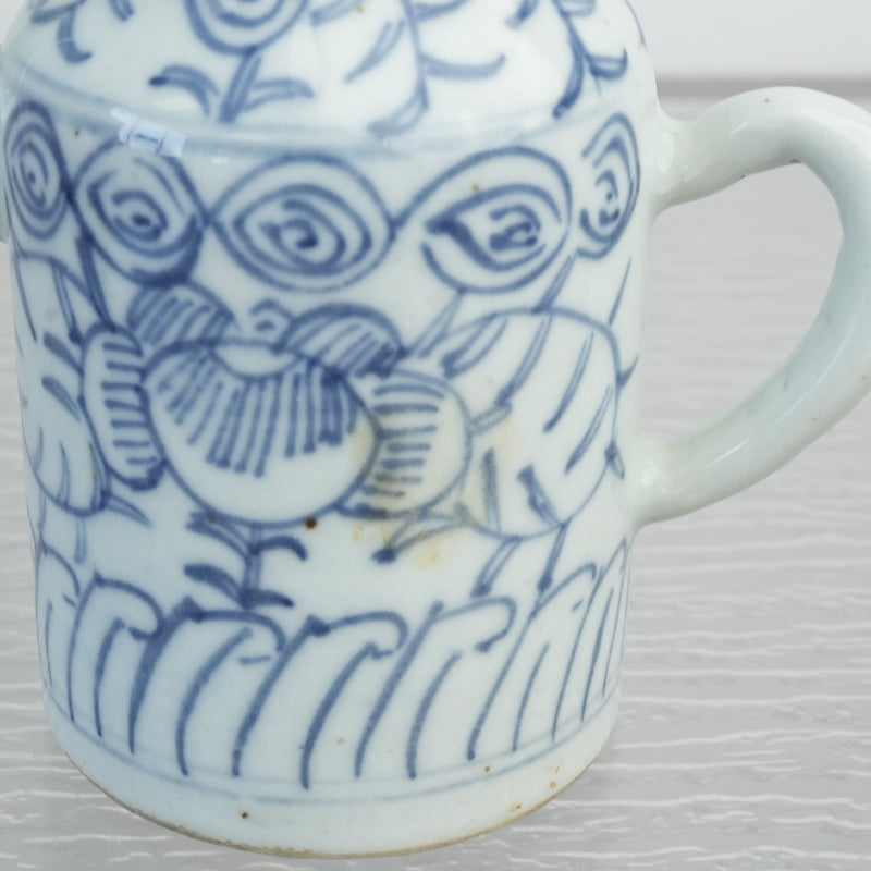 Anitque Chinese Blue and White Porcelain Liquor Warmer