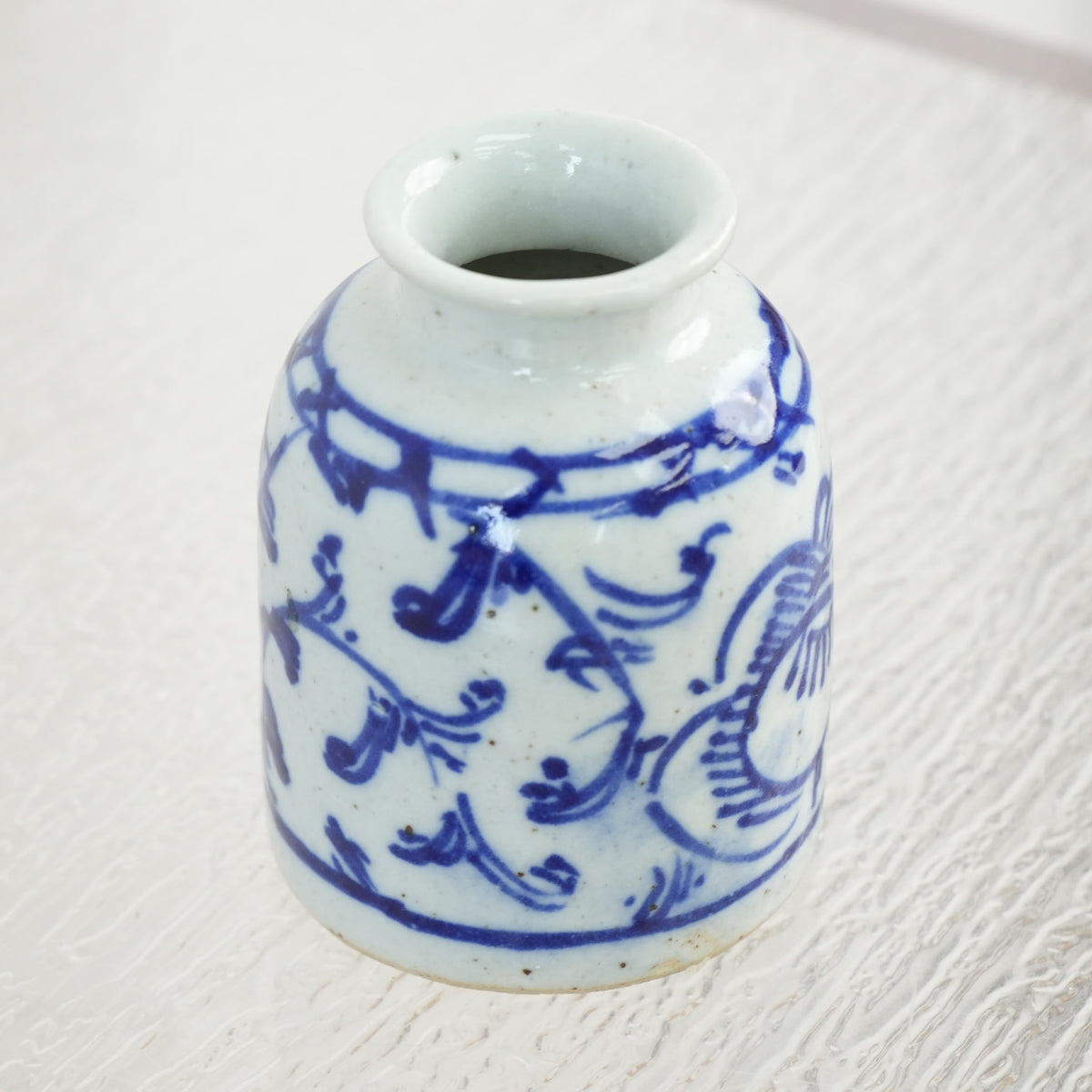 Antique Chinese Blue and White Porcelain Ink Container