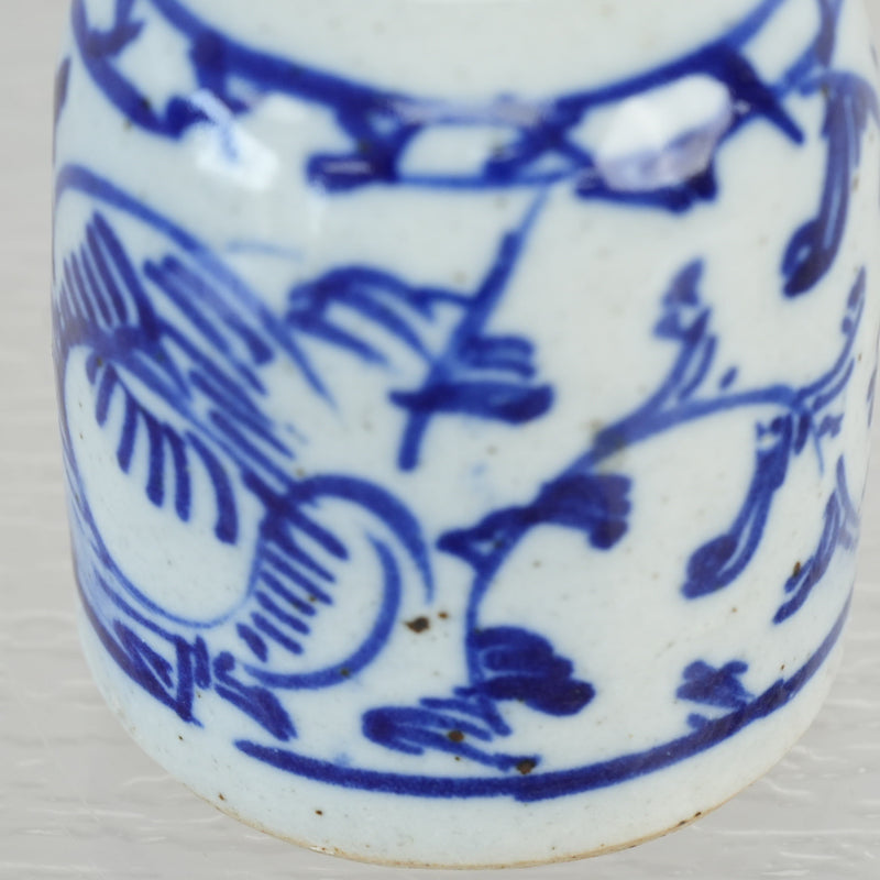 Antique Chinese Blue and White Porcelain Ink Container