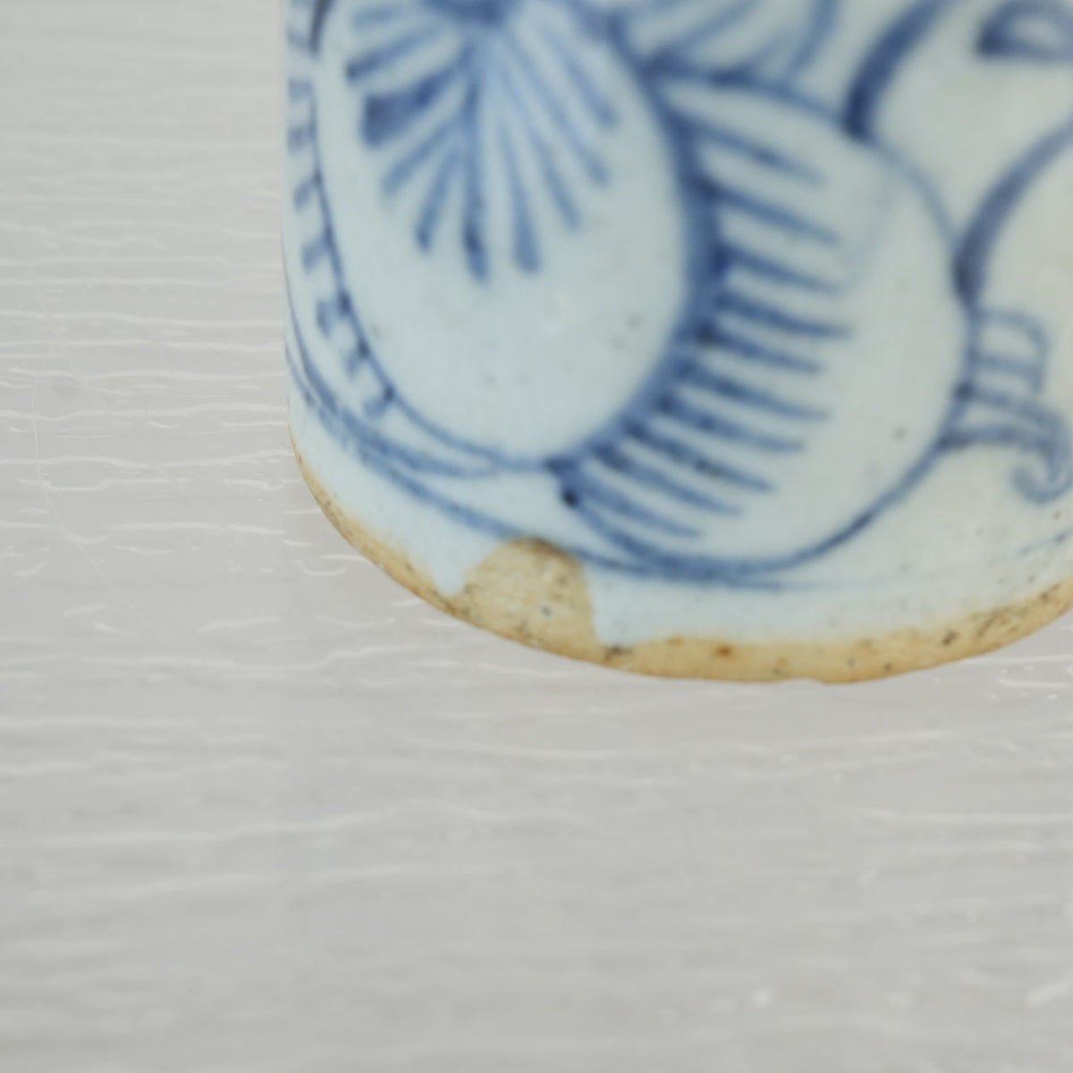 Antique Chinese Blue and White Porcelain Ink Container