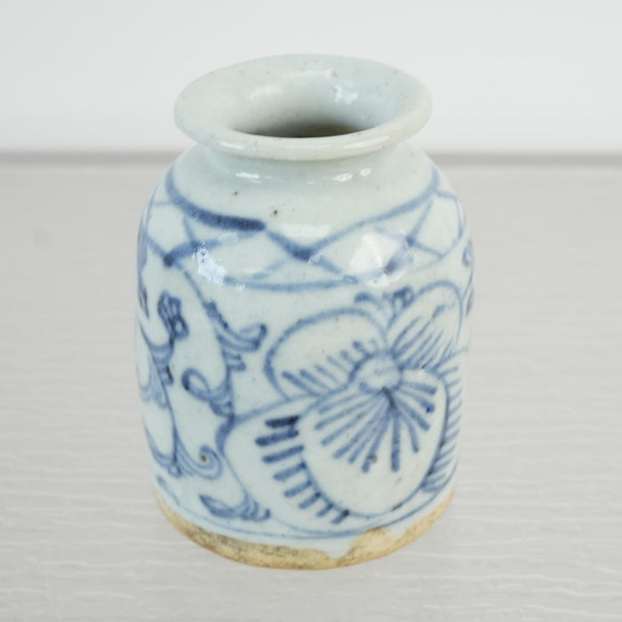 Antique Chinese Blue and White Porcelain Ink Container