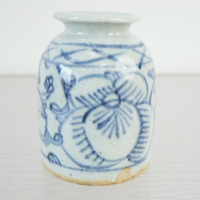 Antique Chinese Blue and White Porcelain Ink Container