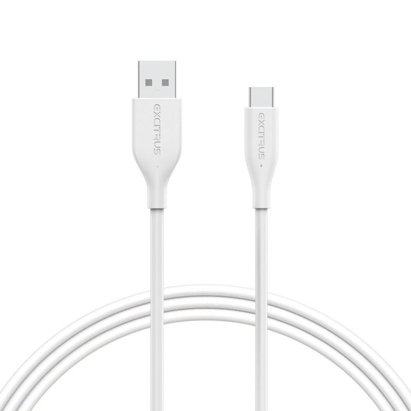 Excitrus Premium USB A to USB C Cable in White