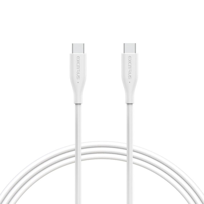 Excitrus Premium USB C to USB C cable in White