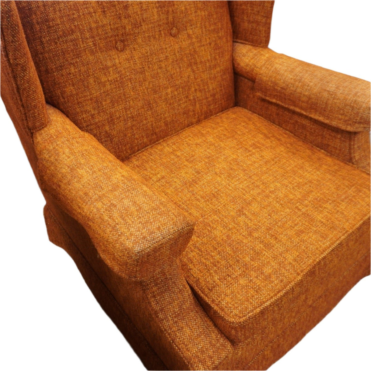 31-inch Fabric Upholstered Pontiac Accent Chair in Orange