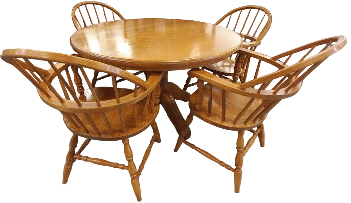 Wooden Dining Table with 4 Chairs