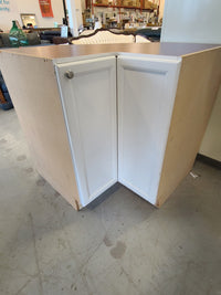 White Corner Kitchen Cabinet