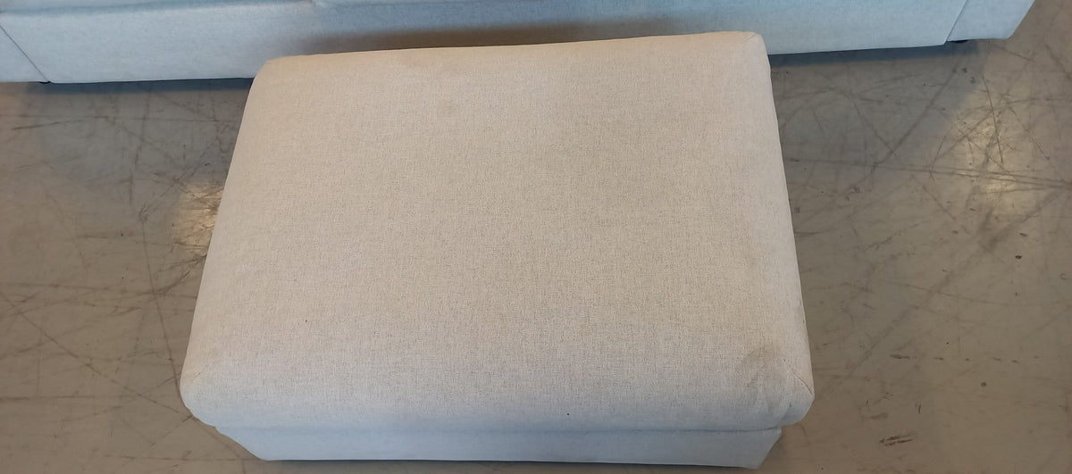 Ikea Grey Three Seater Sofa with Ottoman