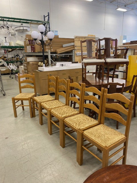 Set of 6 Wooden Dining Chairs