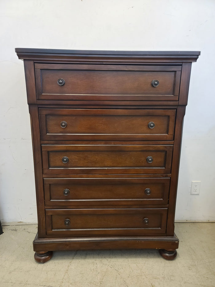 Dark Brown Tallboy Dresser