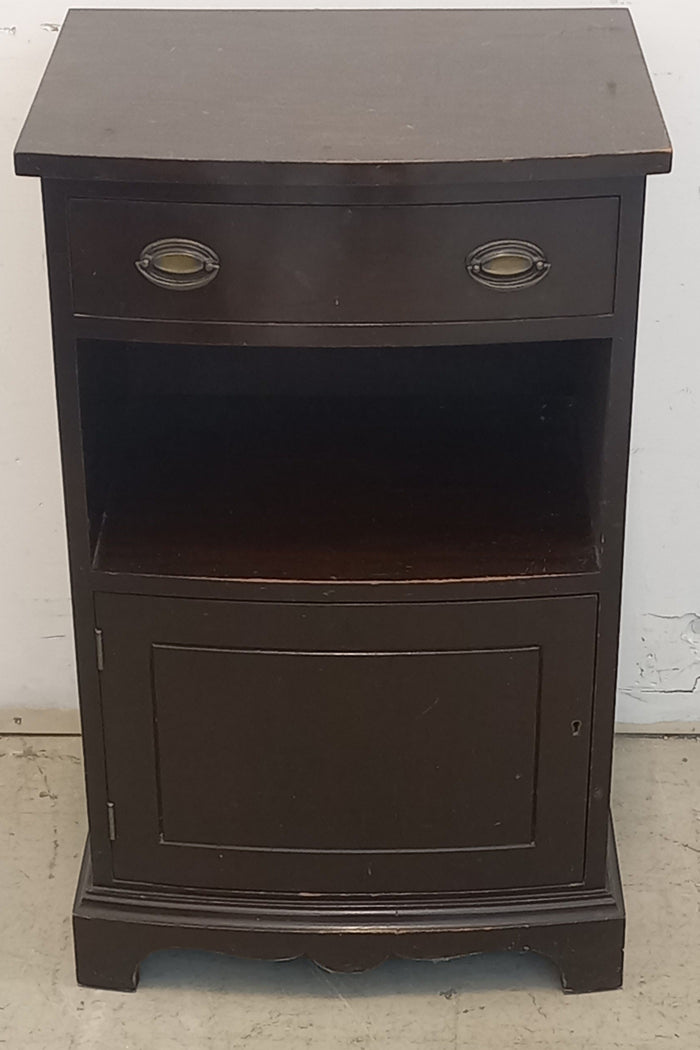 Dark Brown One Drawer Nightstand