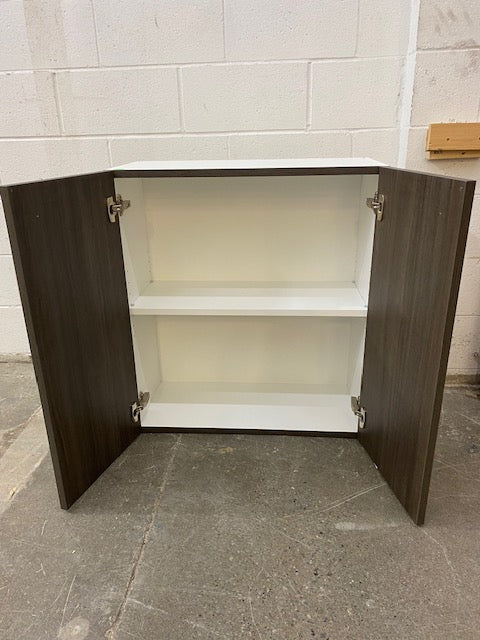 Dark Brown 27 Inch Wide Upper Kitchen Cabinet