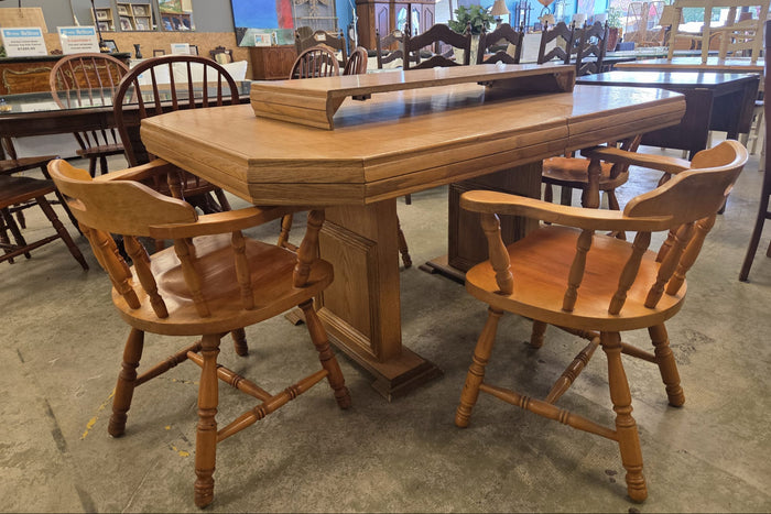 Wooden Dinning Table with 4 Chairs