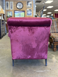 Red Velvet Arm Chair