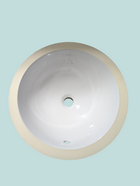 VILLEROY & BOCH Round White Undermount Sink