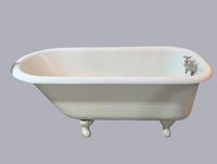 Cast Iron Clawfoot White Bath Tub