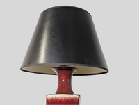 Vintage Maroon Table Lamp