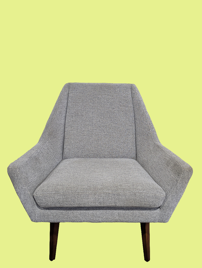 ARTICLE Grey Tweed Angle Armchair