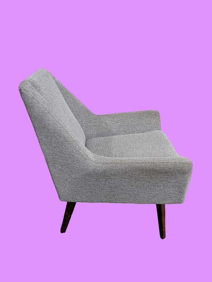 ARTICLE Grey Tweed Angle Armchair