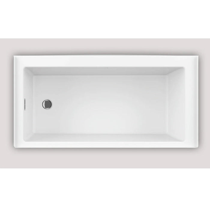 Bain De Ville 60x30-inch Life Side Drain Alcove Soaker Tub in White