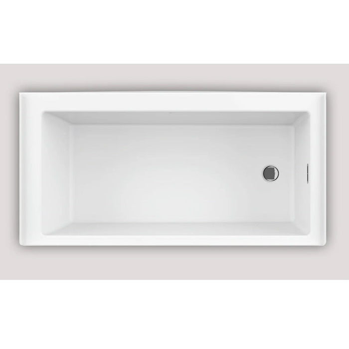 Bain De Ville 60x30-inch Right Side Drain Alcove Soaker Tub in White