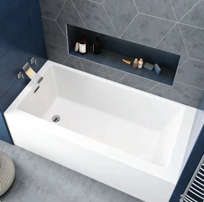 Bain De Ville 60x30-inch Life Side Drain Alcove Soaker Tub in White