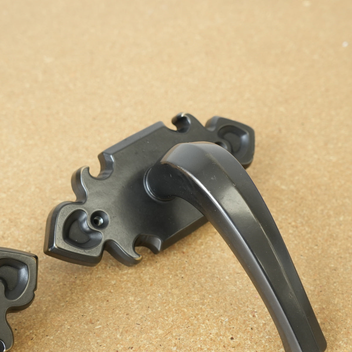 Baldwin Archetype Villa Passage Door Lever Set in Oil-Rubbed Bronze