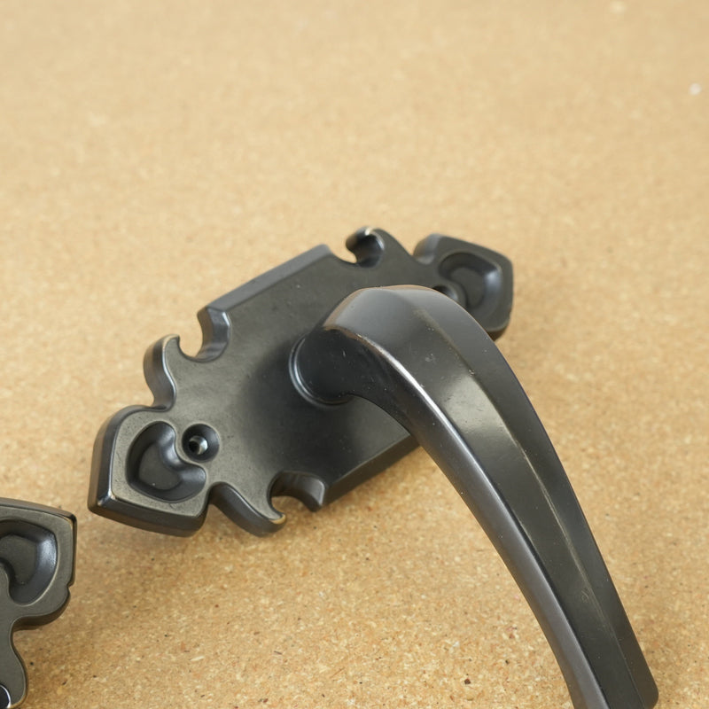 Baldwin Archetype Villa Passage Door Lever Set in Oil-Rubbed Bronze
