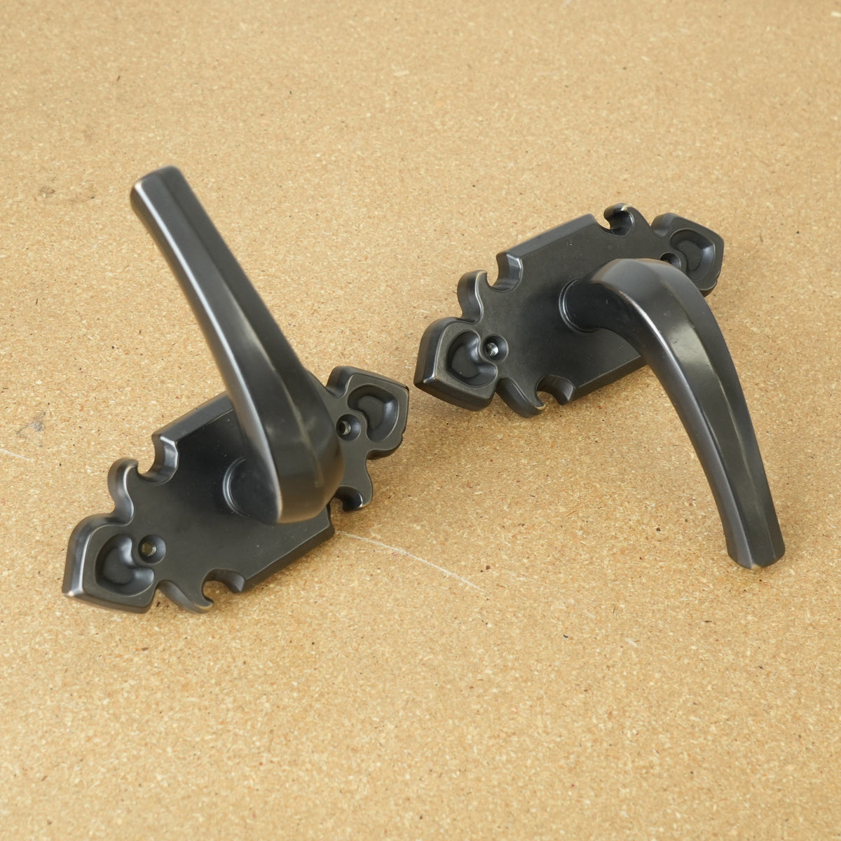 Baldwin Archetype Villa Passage Door Lever Set in Oil-Rubbed Bronze