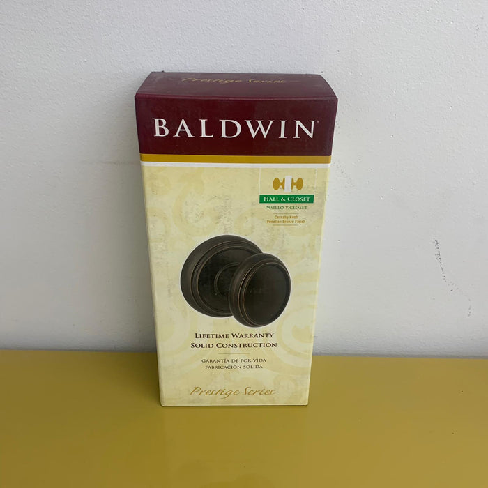 Baldwin Prestige Carnaby/Round Passage Door Lever - Venetian Bronze