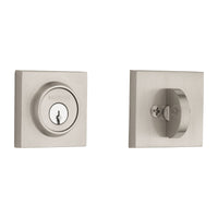 Baldwin SC-CSD-150 Contemporary Square Reserve Deadbolt in Satin Nickel