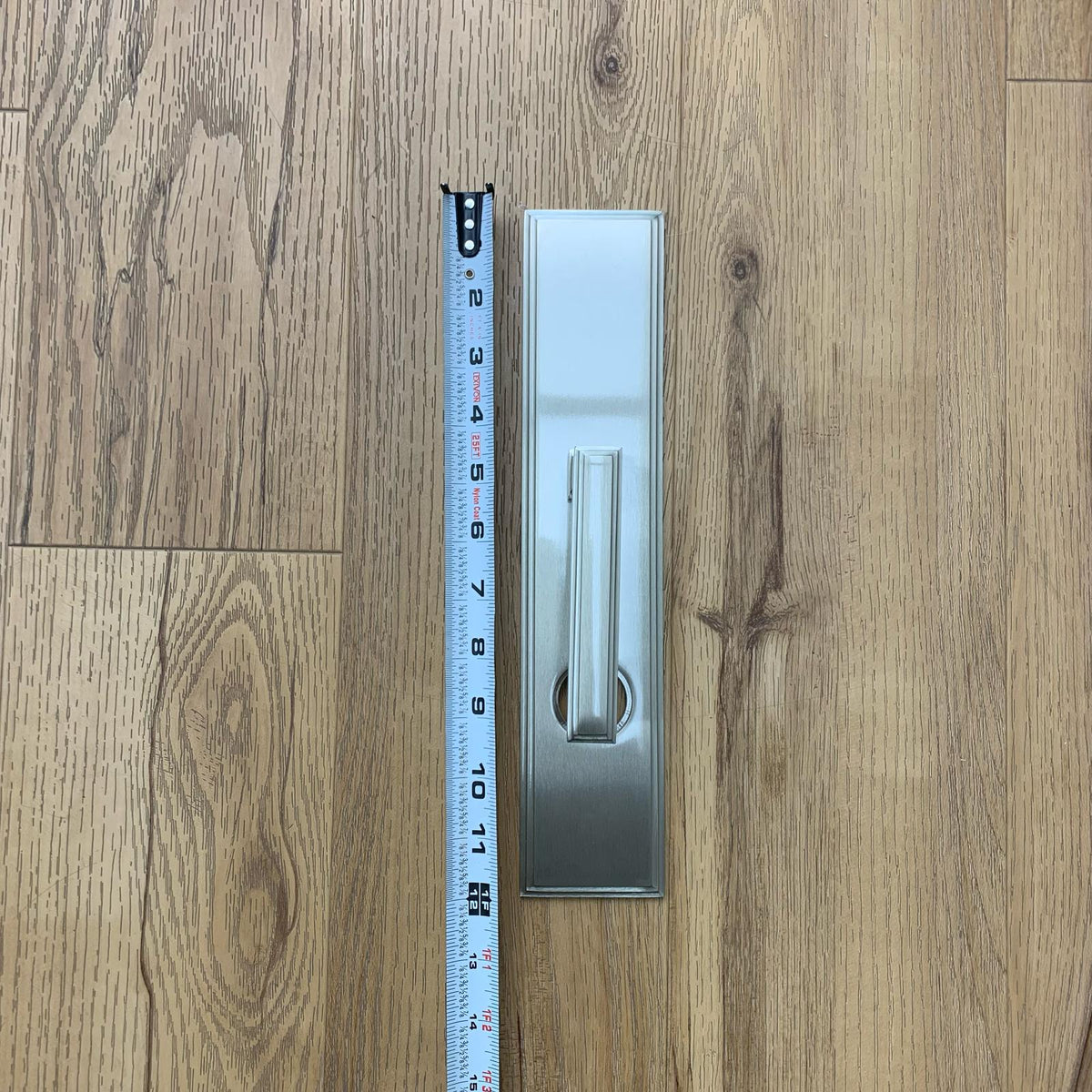 Baltimore Stepped Escutcheon Door Entry Set in Satin Nickel 8525BALUS15