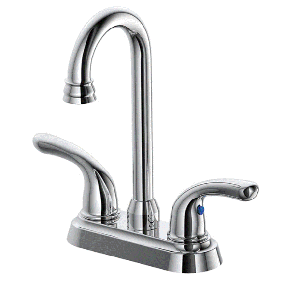 4" Two Handle Bar Faucet w/ High Rise Spout