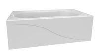 Akoma Technofrom White Acrylic 60 x 30-in Bathtub with Right Drain