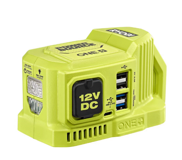 8V ONE+ 120-Watt DC Power Source with four USB Ports