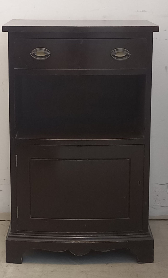 Dark Brown One Drawer Nightstand