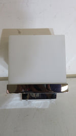 White and Silver Wall Mount Light Fixture