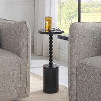 Bead 10-inch W Drink Table in Black