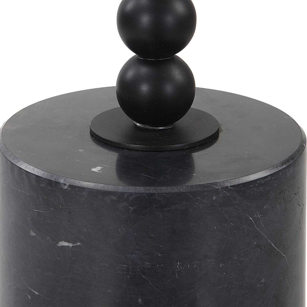 Bead 10-inch W Drink Table in Black