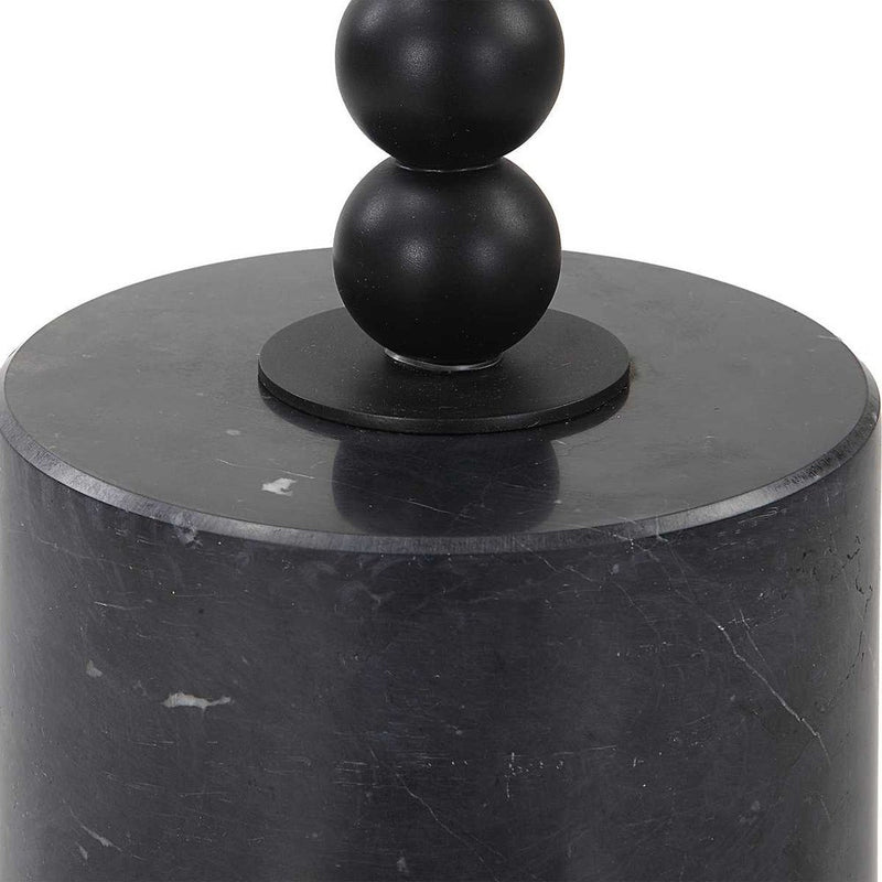 Bead 10-inch W Drink Table in Black