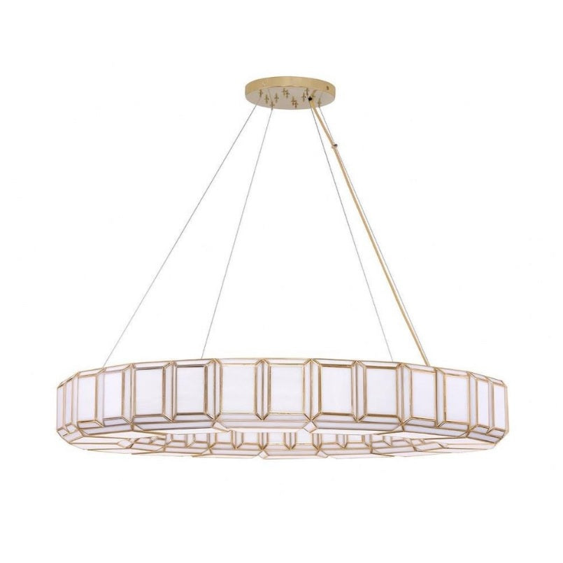Belmont 16 Light 48-inch Chandelier in Brass