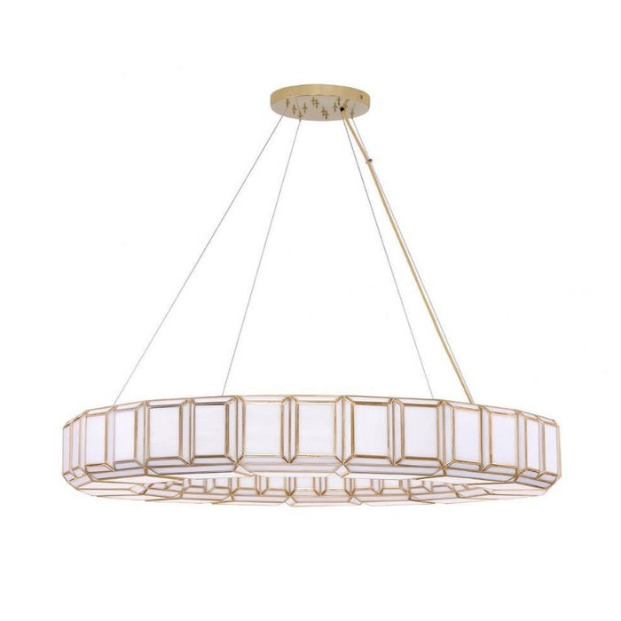 Belmont 16 Light 48-inch Chandelier in Brass